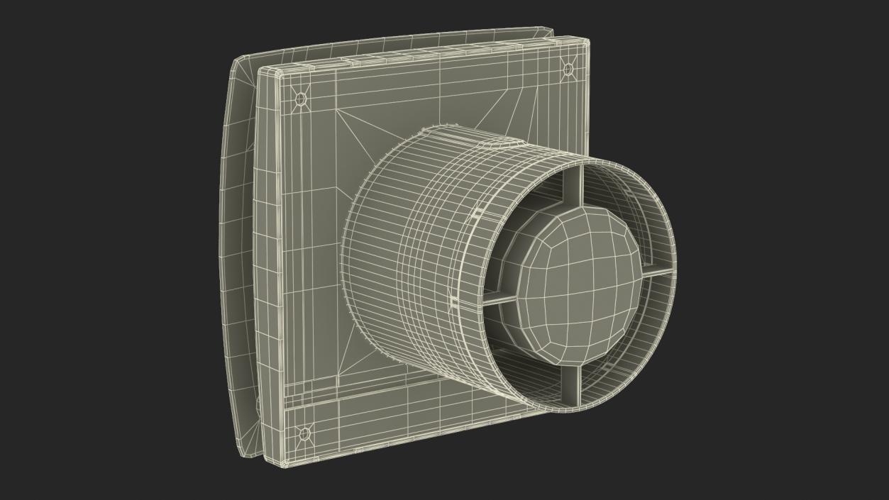 Extractor Fan Silent Dual 100 3D model