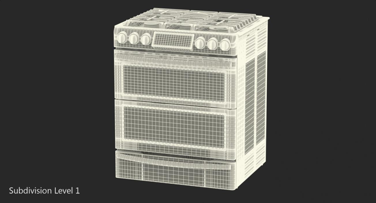 3D Dual Fuel Range Generic model