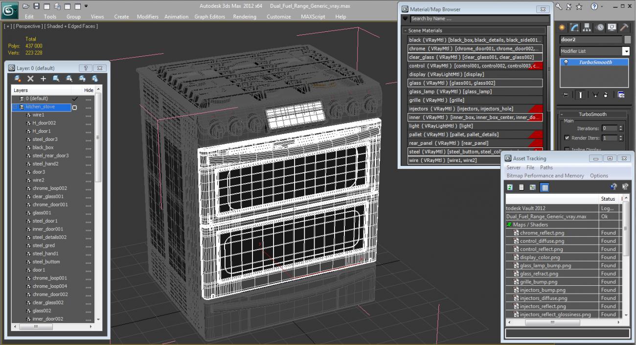 3D Dual Fuel Range Generic model