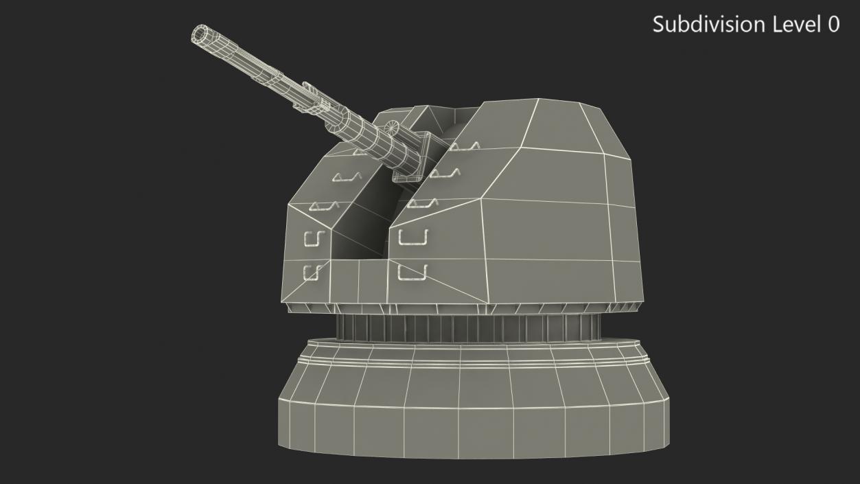 Naval Main Gun 3D model