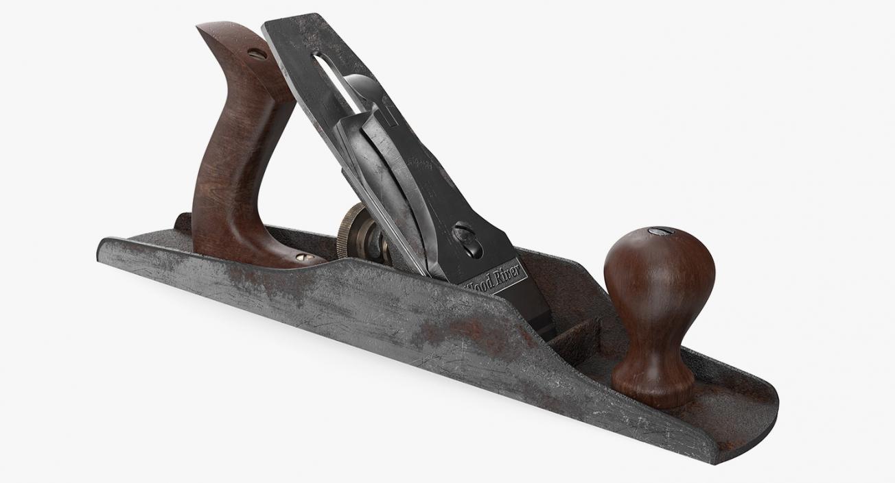 3D WoodRiver 5 Bench Plane Used model