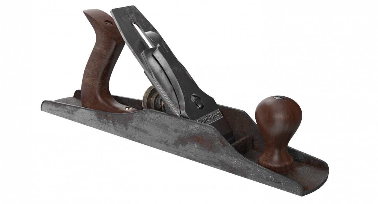 3D WoodRiver 5 Bench Plane Used model