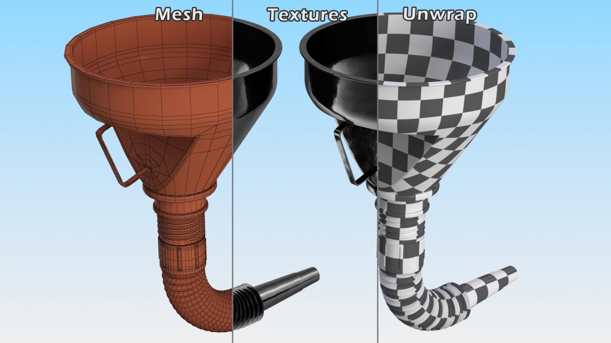 3D model Fuel Funnels with Handle Collection