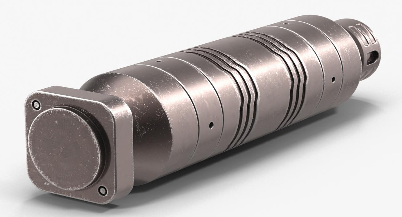 3D model Anodized Ram Hydraulic Cylinder 2 Sci-Fi