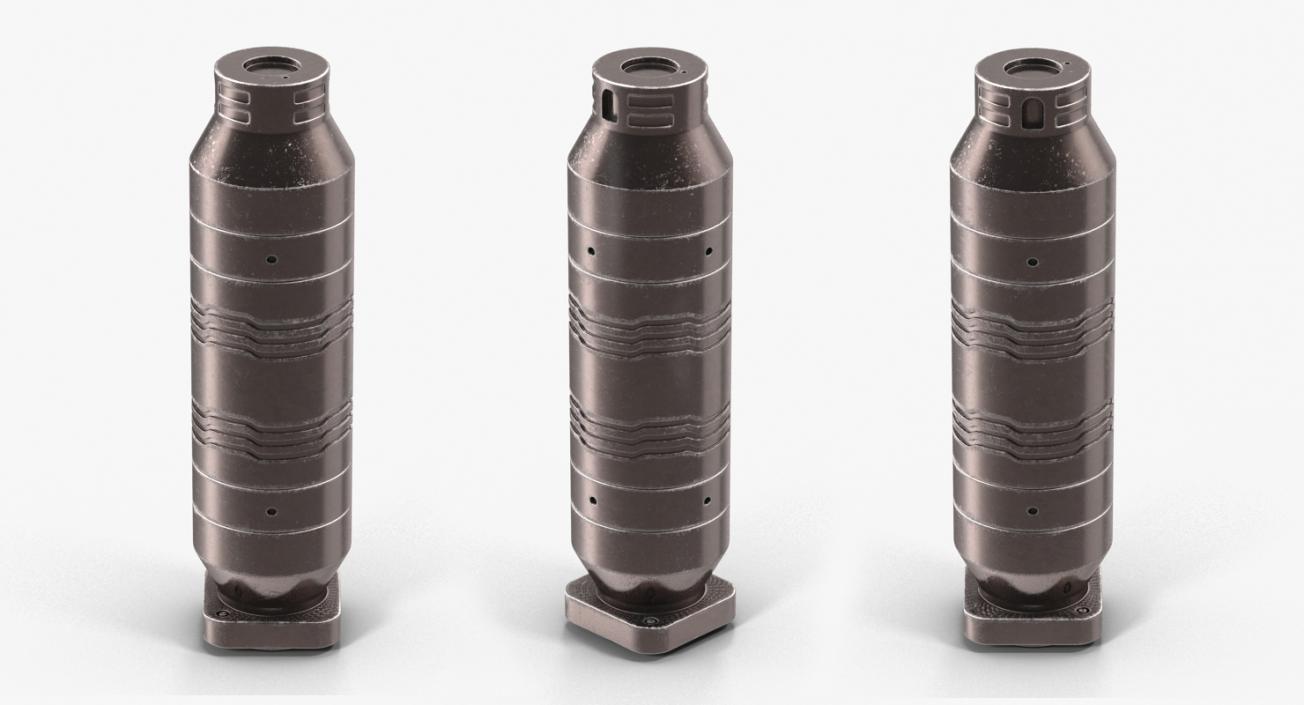 3D model Anodized Ram Hydraulic Cylinder 2 Sci-Fi