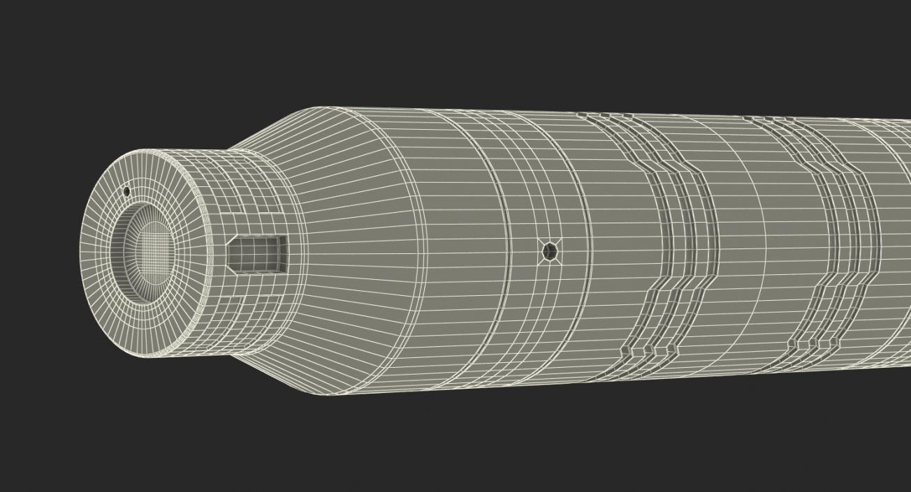 3D model Anodized Ram Hydraulic Cylinder 2 Sci-Fi