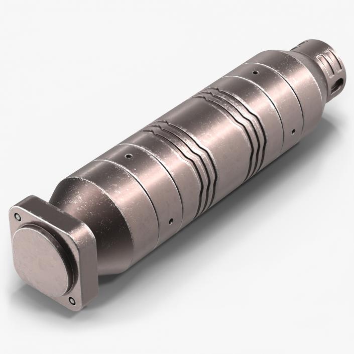 3D model Anodized Ram Hydraulic Cylinder 2 Sci-Fi