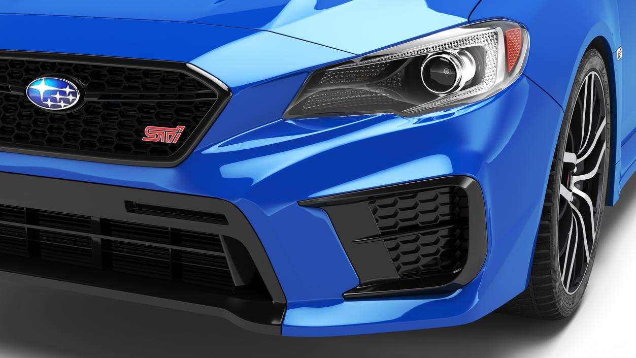 3D model Subaru WRX STI 2021 Sedan Blue