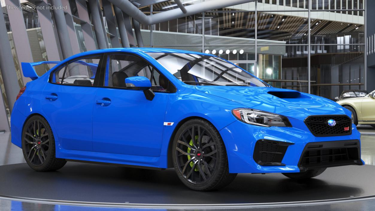 3D model Subaru WRX STI 2021 Sedan Blue