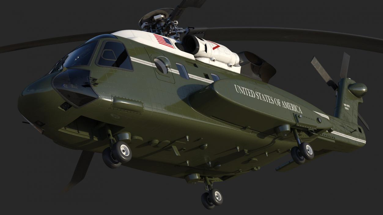 Sikorsky VH-92 Marine One Rigged 3D