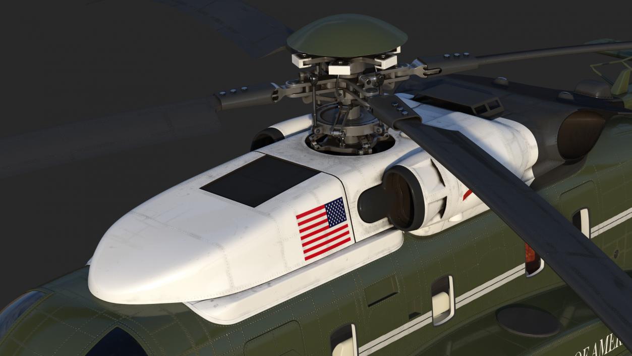 Sikorsky VH-92 Marine One Rigged 3D