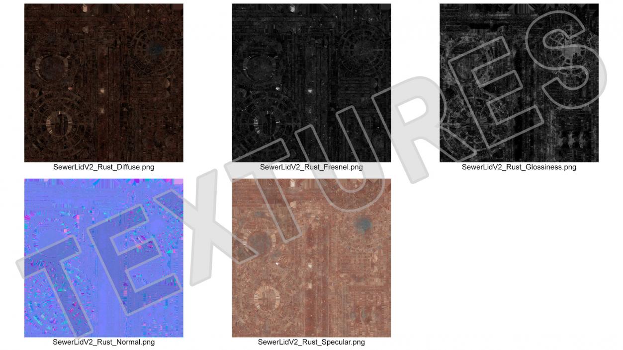 Rusty Stormwater Street Drain 3D model