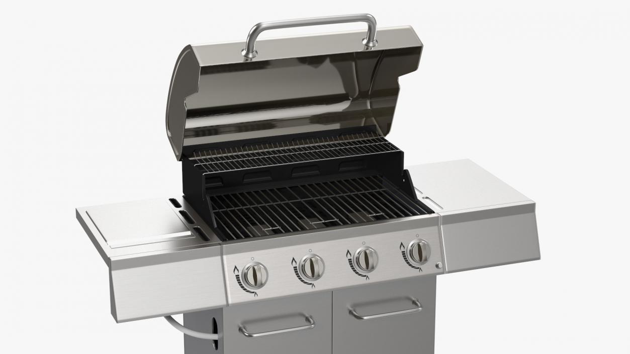 3D Stainless Steel Propane Gas Grill model