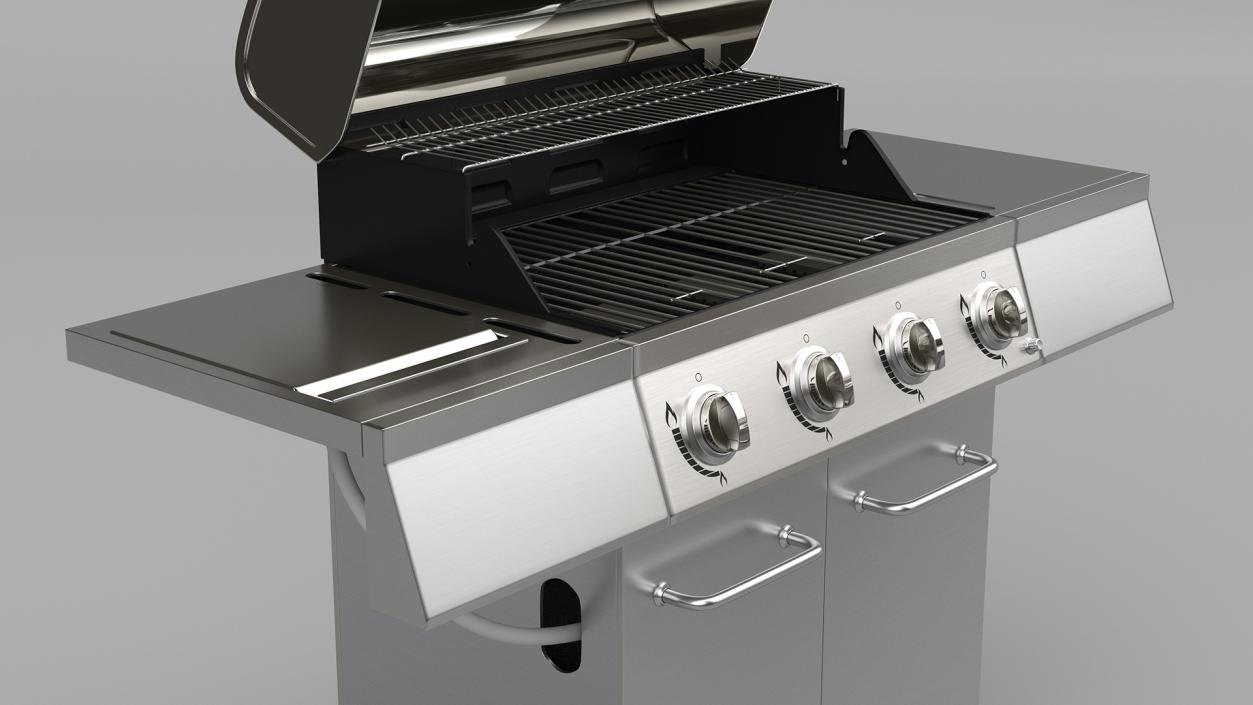 3D Stainless Steel Propane Gas Grill model