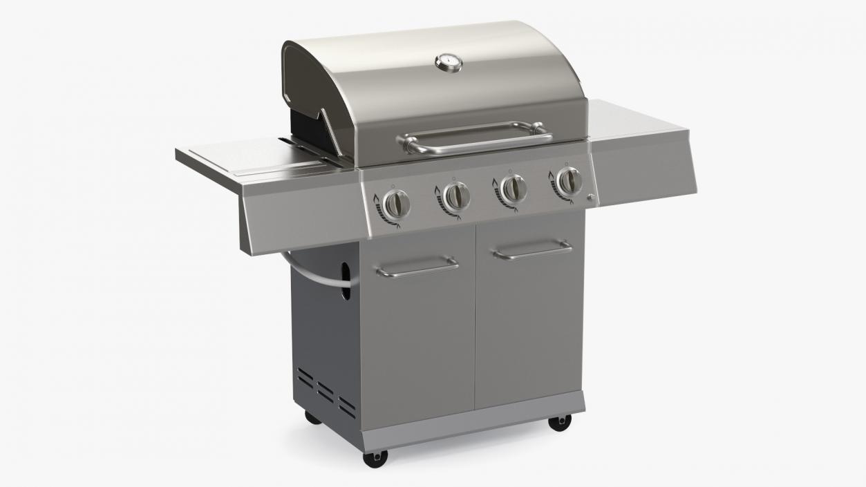 3D Stainless Steel Propane Gas Grill model