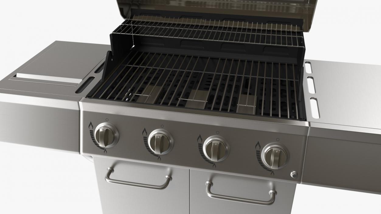 3D Stainless Steel Propane Gas Grill model