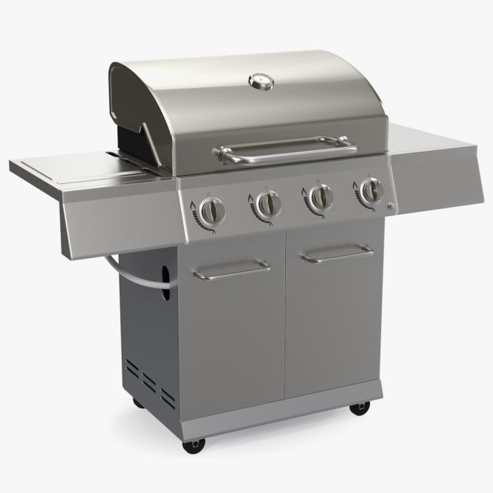 3D Stainless Steel Propane Gas Grill model