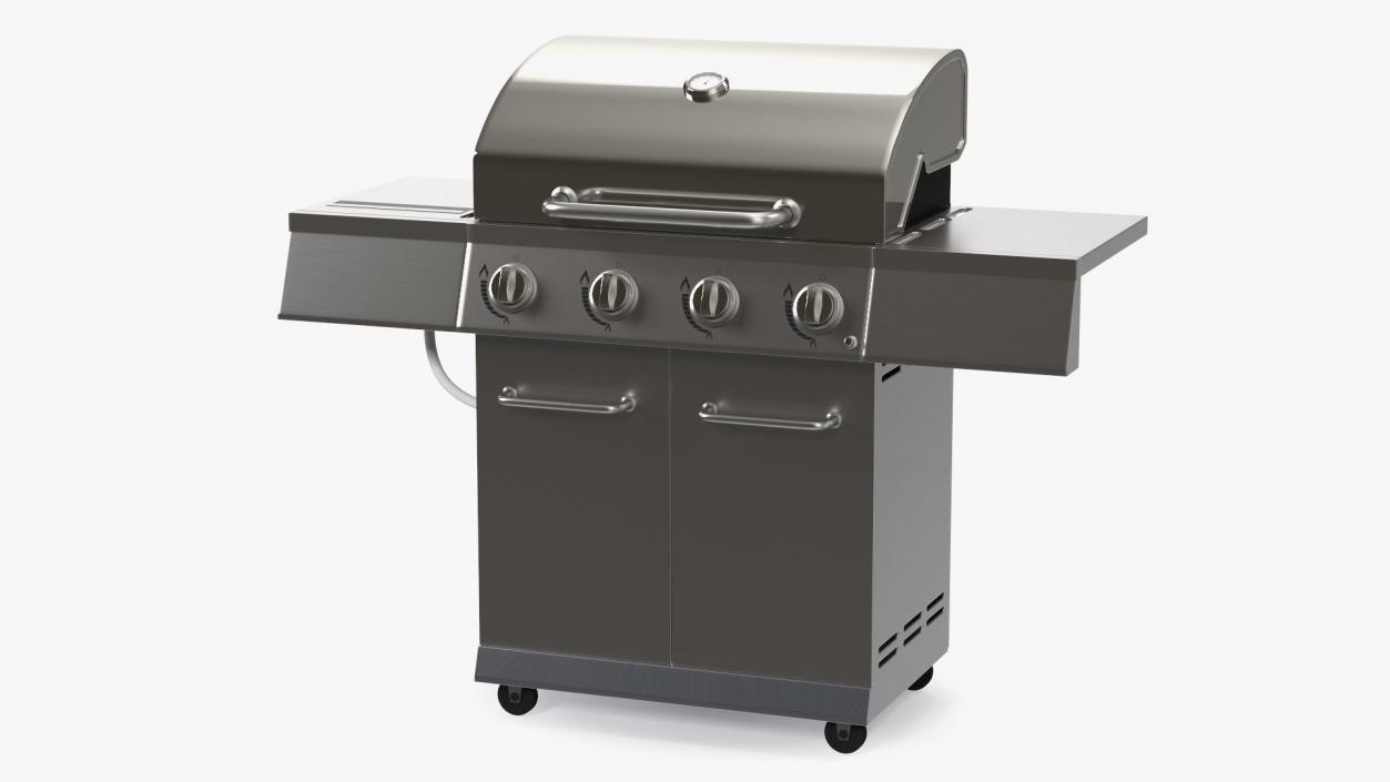 3D Stainless Steel Propane Gas Grill model