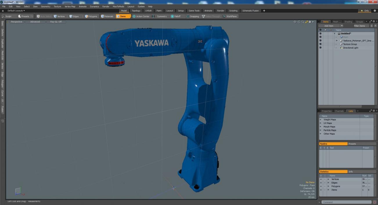 3D Yaskawa Motoman GP7 Smart Series Robot model