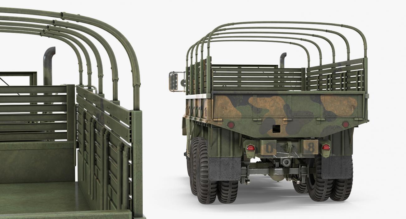 3D model US Army Cargo Truck M35 Rigged