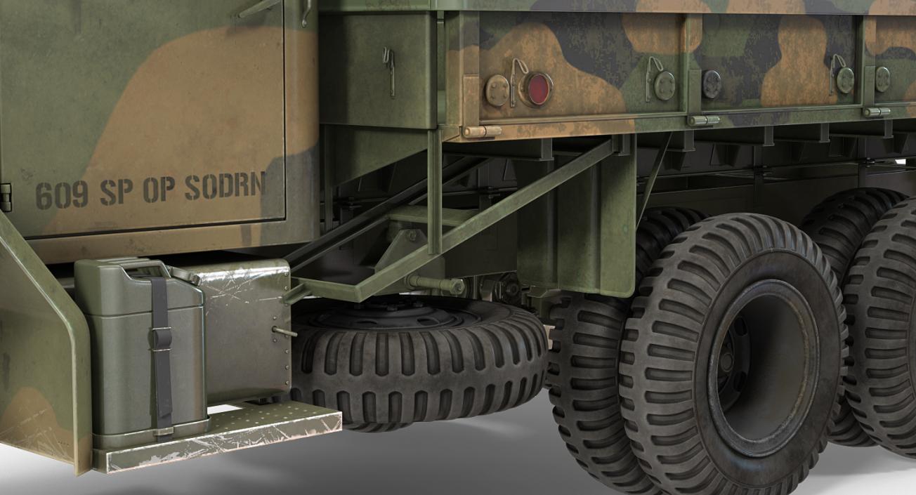 3D model US Army Cargo Truck M35 Rigged