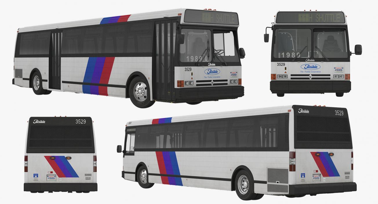 Flxible Metro D Bus 3D model