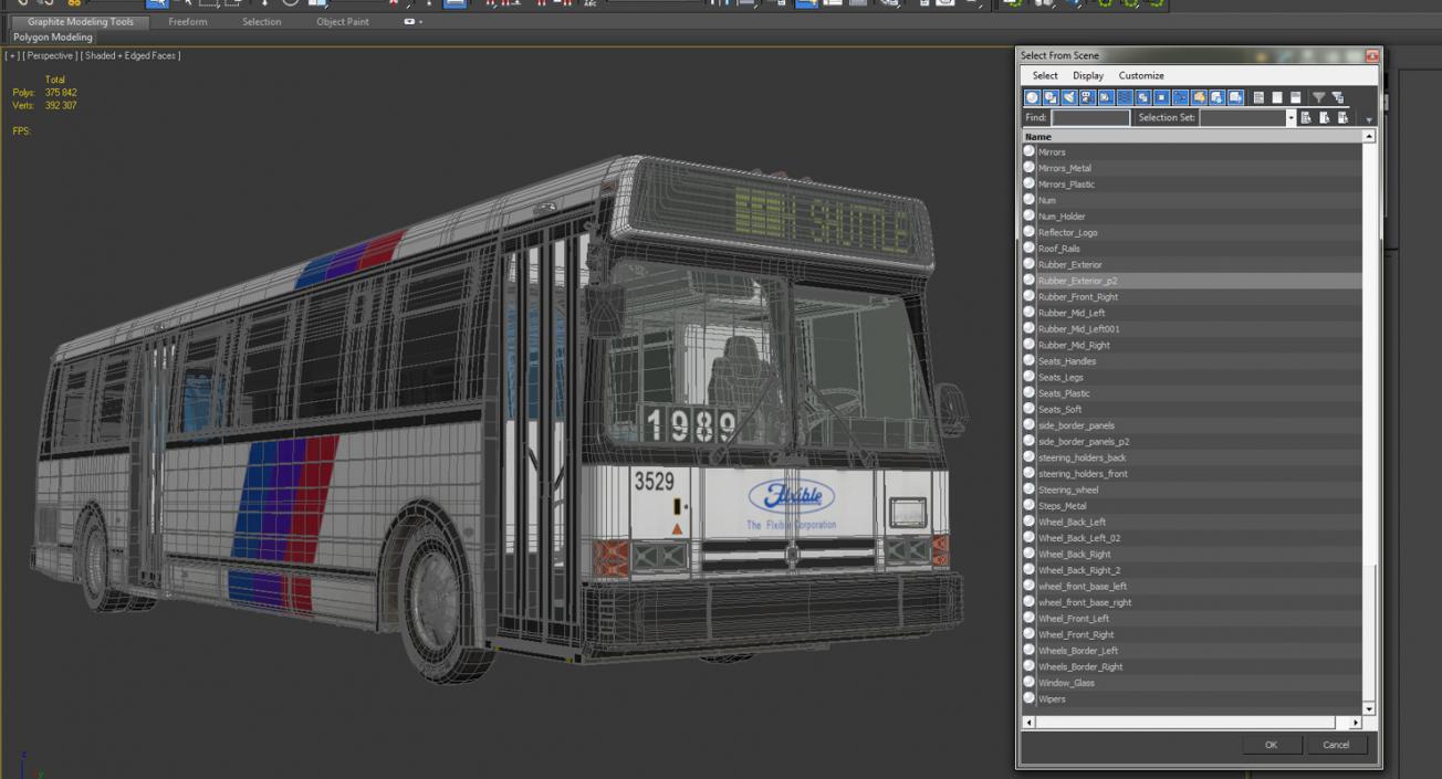 Flxible Metro D Bus 3D model