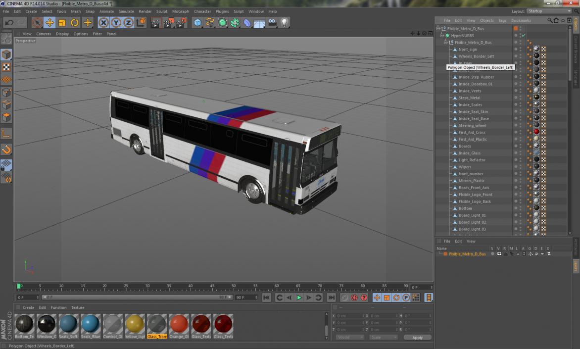 Flxible Metro D Bus 3D model