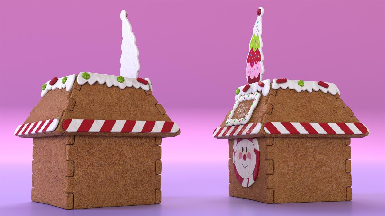 3D Cookie Dough Tiny House model