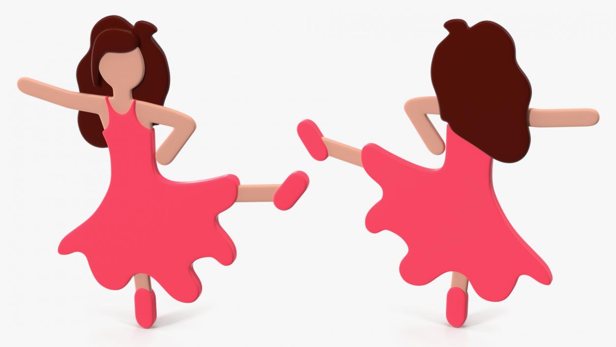 Woman Dancing Emoji 3D model