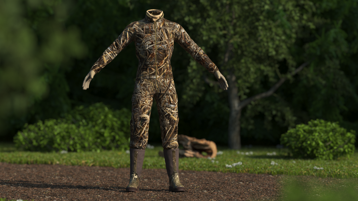 Suit for Duck Hunting Grass Camo 3D