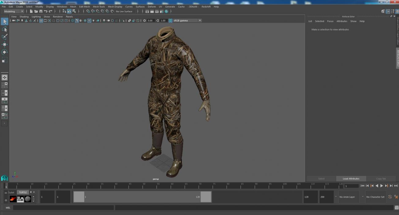 Suit for Duck Hunting Grass Camo 3D