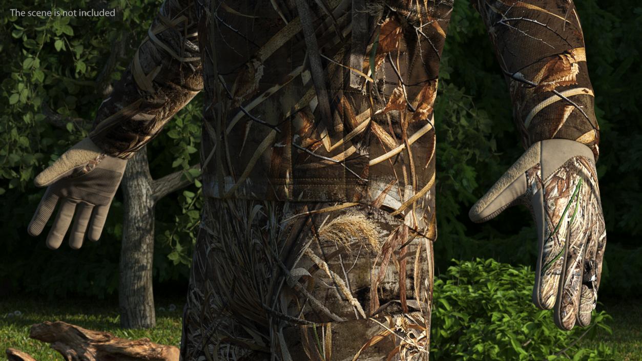 Suit for Duck Hunting Grass Camo 3D