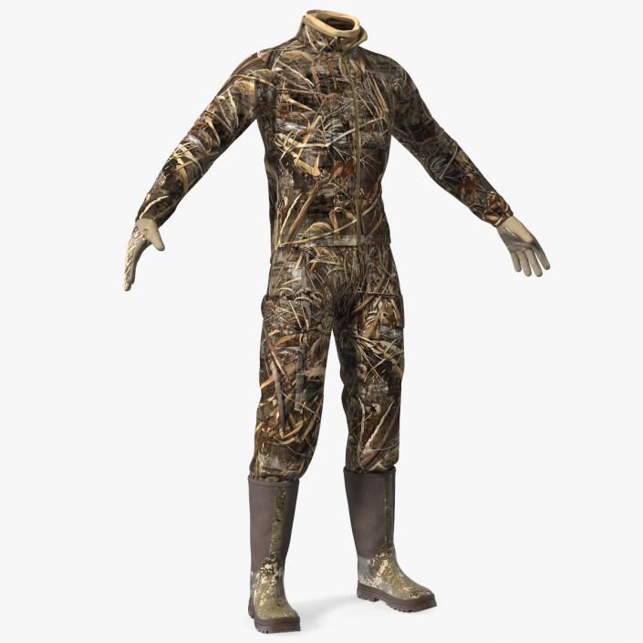 Suit for Duck Hunting Grass Camo 3D