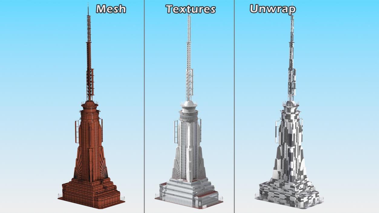 Empire State Building Spire 3D