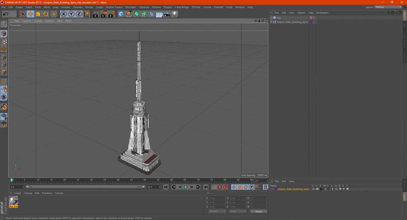 Empire State Building Spire 3D