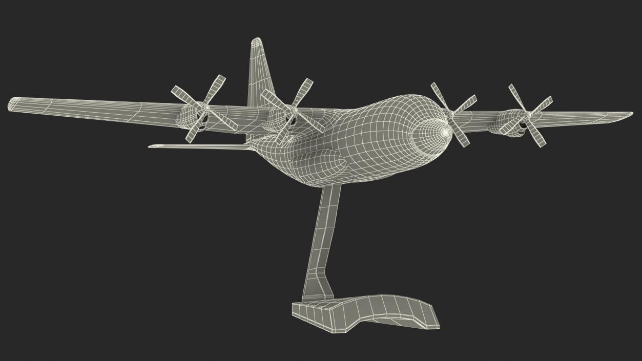 3D Hercules C130 Scale Model with Stand