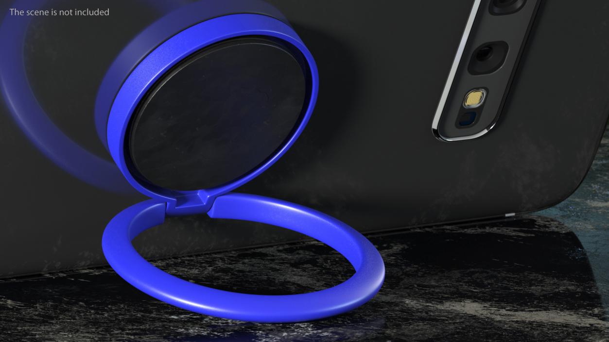 Mobile Phone Ring Holder Blue 3D model