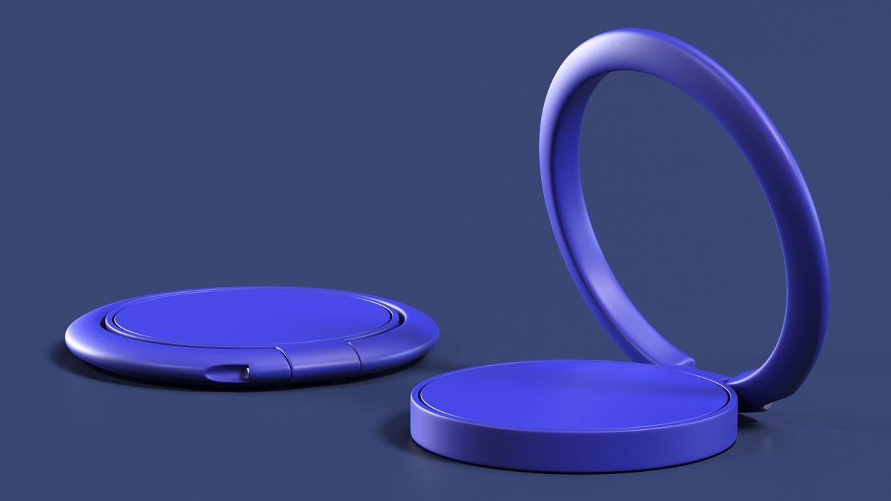 Mobile Phone Ring Holder Blue 3D model