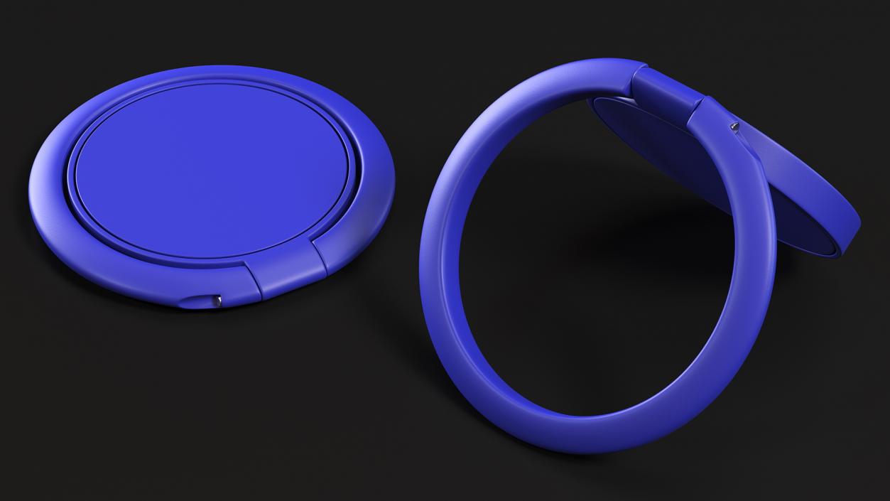 Mobile Phone Ring Holder Blue 3D model