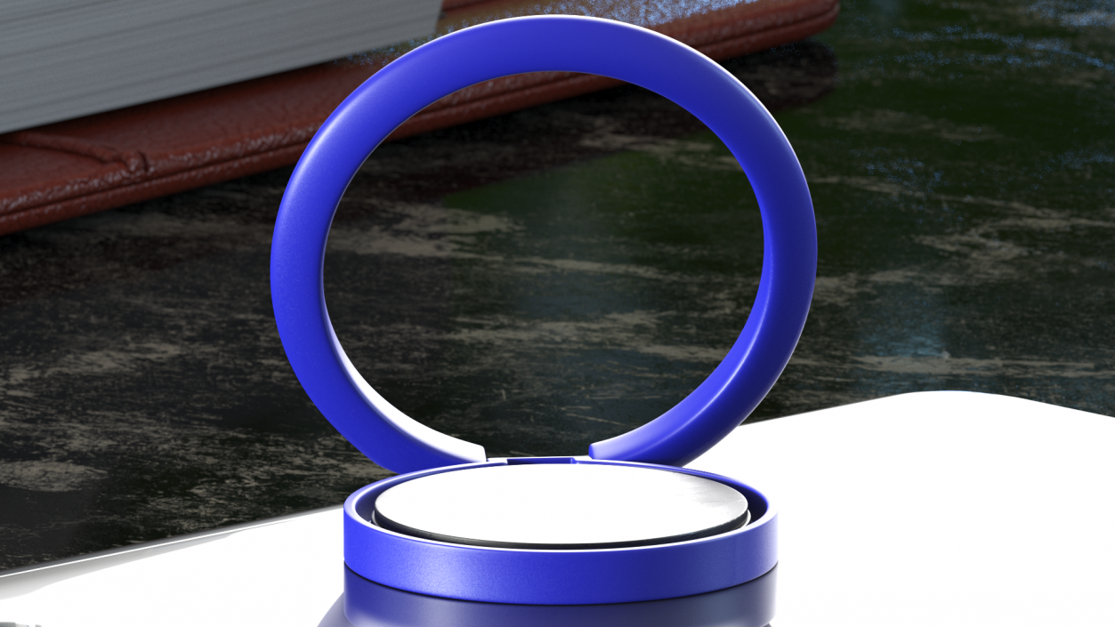 Mobile Phone Ring Holder Blue 3D model