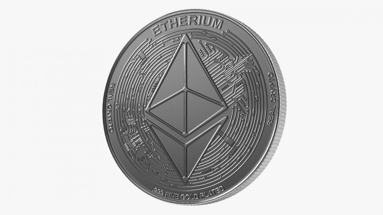 3D model Cryptocurrency Coins Silver Collection 2