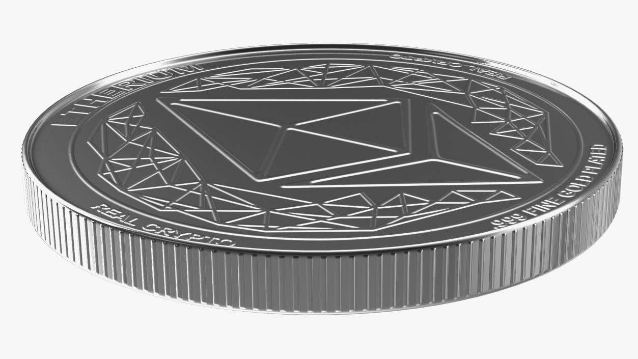 3D model Cryptocurrency Coins Silver Collection 2