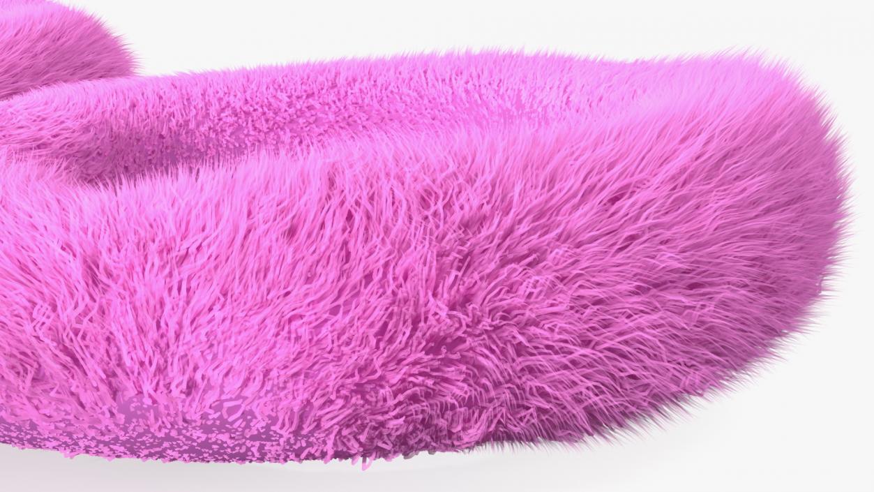 Fuzzy Pink Handcuffs Fur 3D model