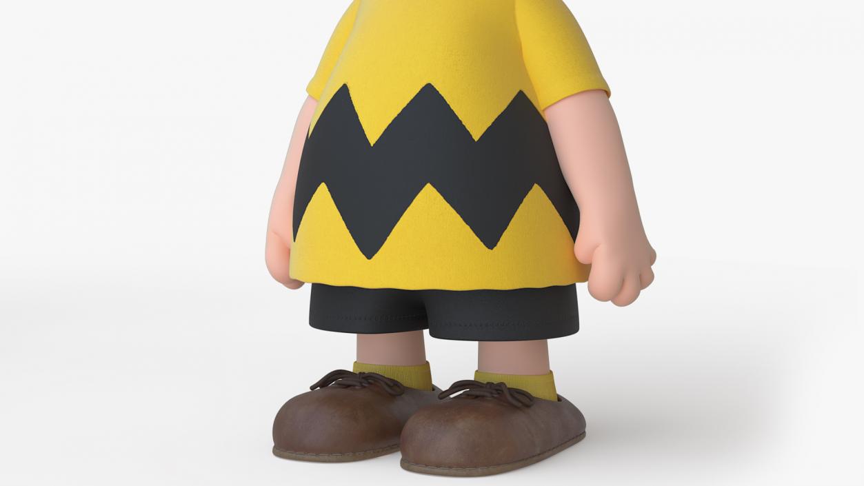 3D Charlie Brown Smiling Pose