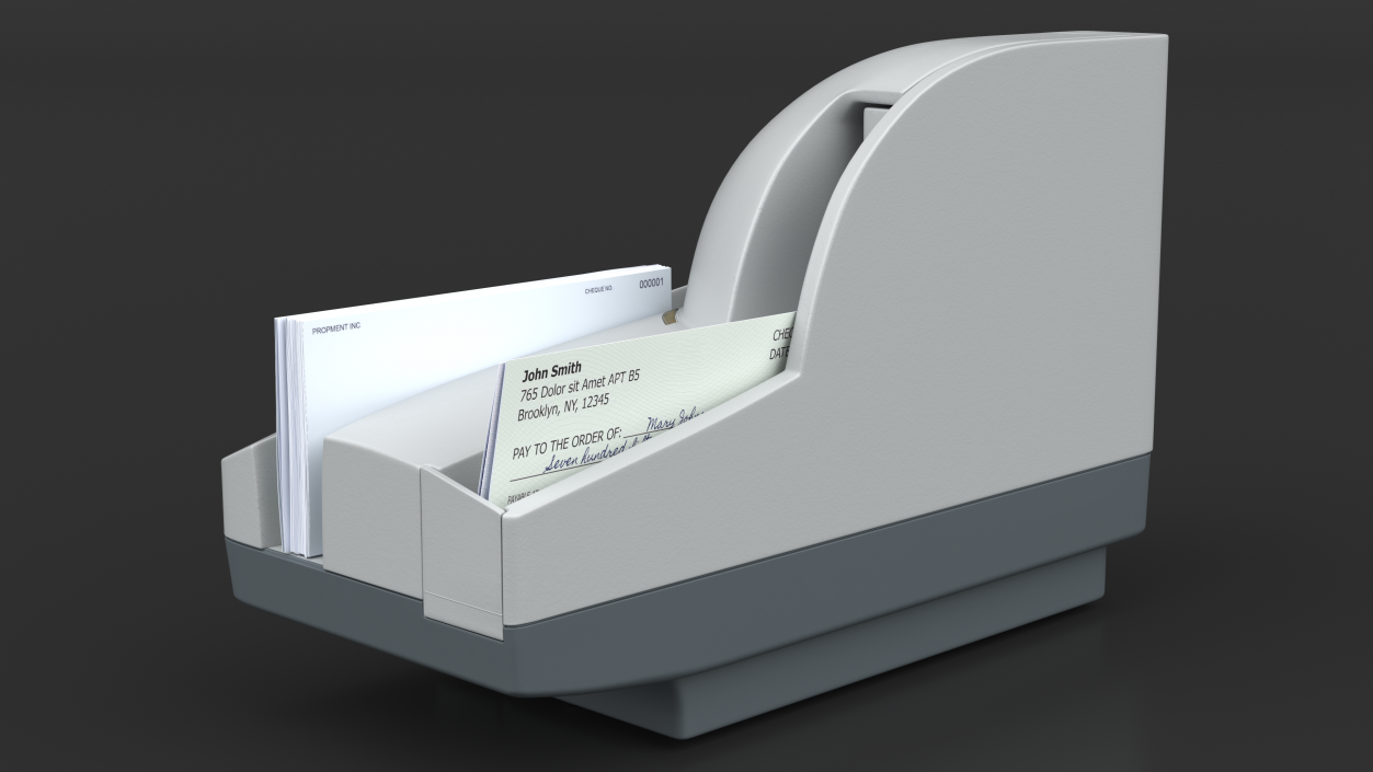 3D Digital Check Scanner