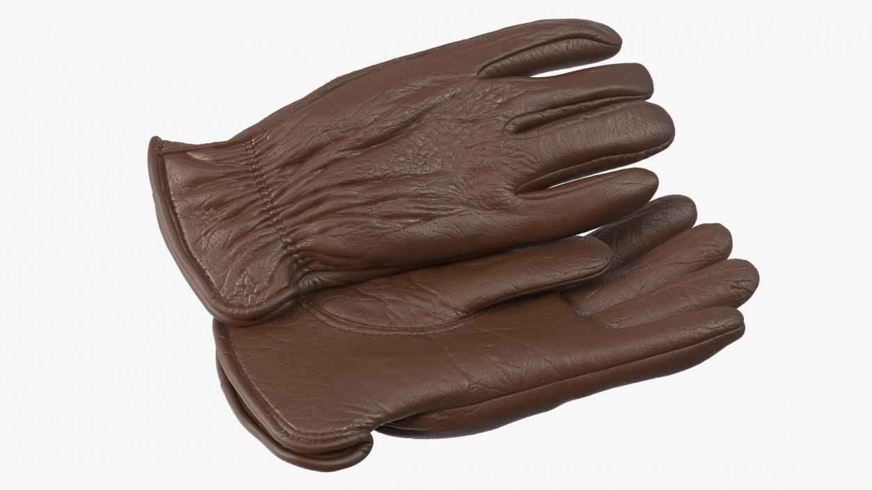 3D model Classic Mens Buffalo Leather Gloves