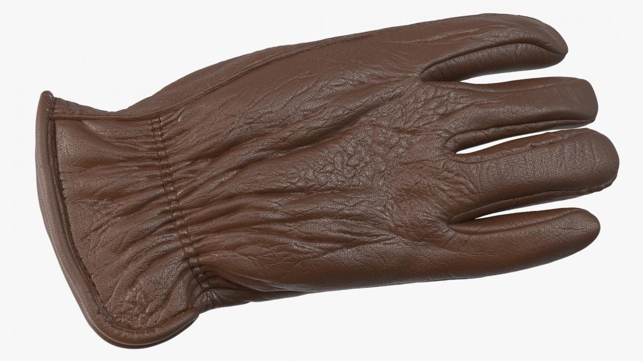 3D model Classic Mens Buffalo Leather Gloves