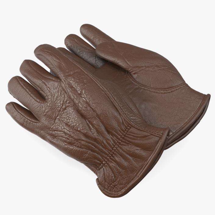 3D model Classic Mens Buffalo Leather Gloves