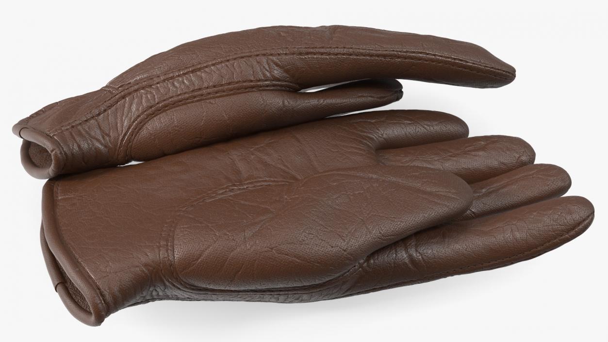 3D model Classic Mens Buffalo Leather Gloves